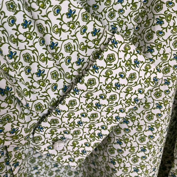 Stacy Adams Mens 17.5 Regular Fit Long Sleeve Button Down Shirt Green 34/35 - Picture 4 of 11